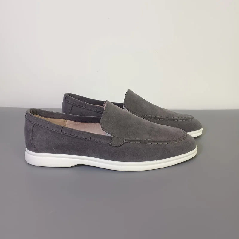 Male 2025 Classic Brand Suede Leather Loafers Men Casual Shoes Luxury Mens Breathable Slip on Driving Shoes Moccasins