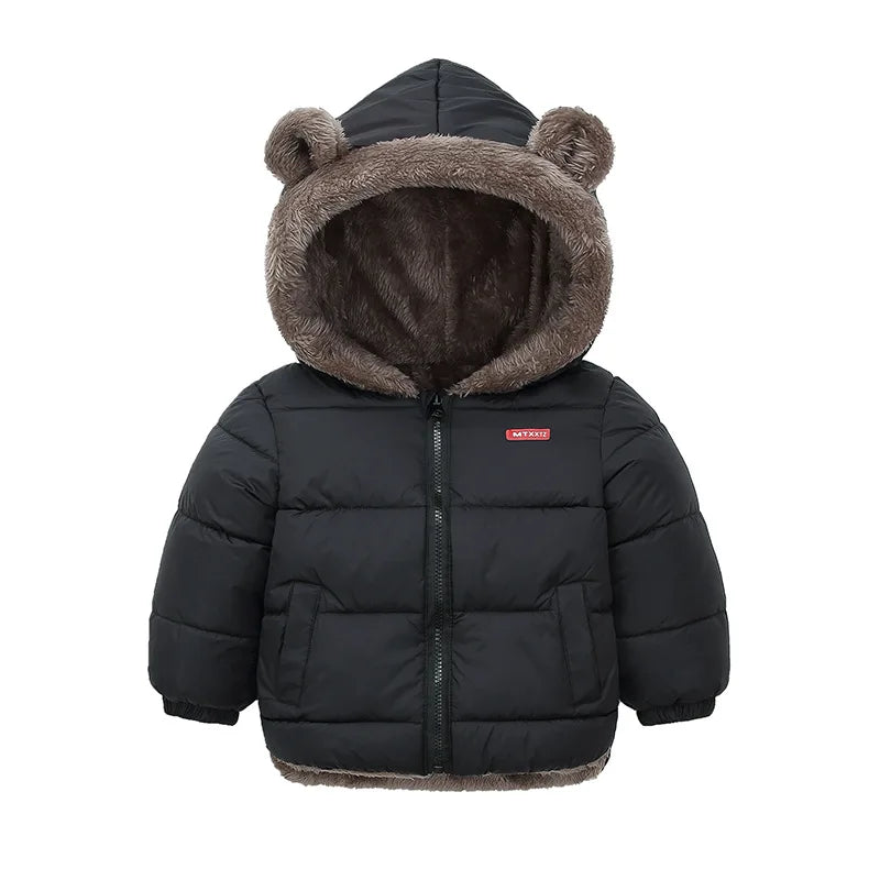 Baby hooded fleece winter jacket for boys & girls