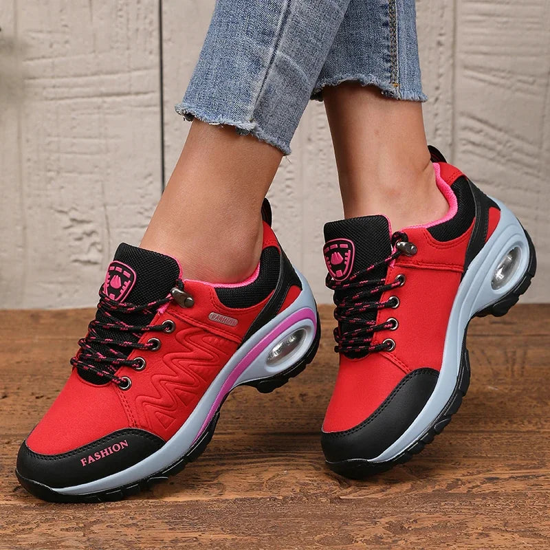 Women's Sports Shoes - Lightweight Comfortable Stylish High-quality Design 2025 Thick Sole  Cushion Walking and Jogging Shoes