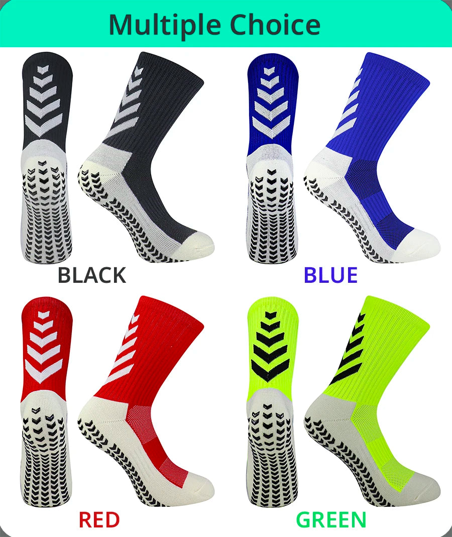 Football Socks Men Athletic Non Slip Soccer Socks Cushioned Breathable For Running Yoga Basketball Hiking Sports Grip Socks