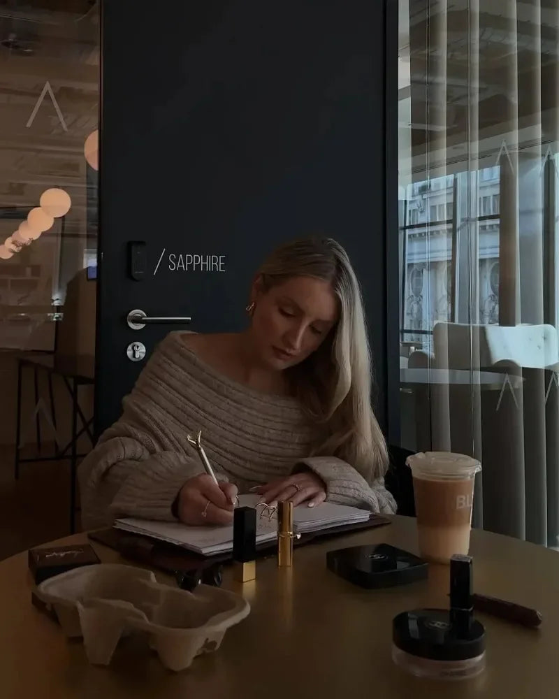 Tuularose Women's Off-Shoulder Sweater Fashion Loose Casual Brown Retro Pullover Spring High Street Office Lady Tops Knitwear