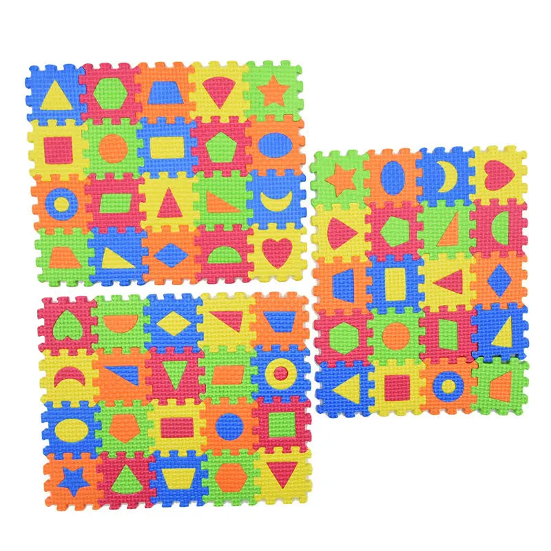 3D Diy EVA Puzzles Toys Kids Baby Puzzle Mats 55 * 55MM or 90mm*90cm Carpet Babies Education  Foam Learning Shape Toy