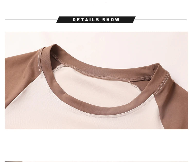 Fitness wear gym women yoga wear sport fitness workout clothing women Leisure and loose fitting T-Shirt