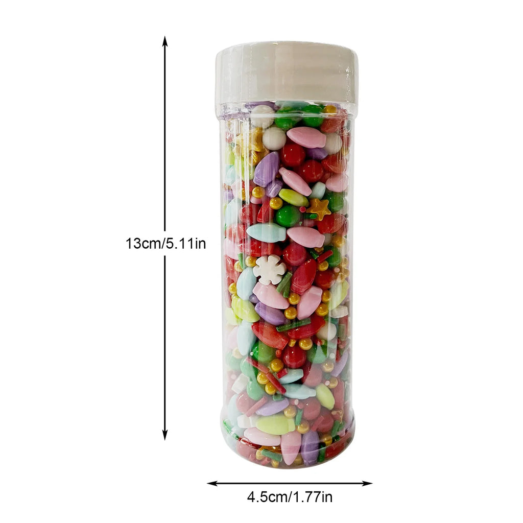 Christmas Sprinkles Mix Christmas Tree Santa Claus Sprinkles Christmas Jimmies Red and Green Sprinkle for  Cookie Baking Decor