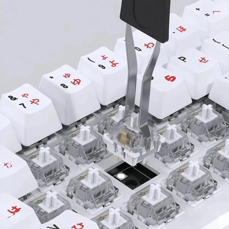 Universal 2-In-1 Multi-Purpose Mechanical Keyboard Key Cap Puller  Keycap Shaft Remover Button Extractor Keyboards Accessories