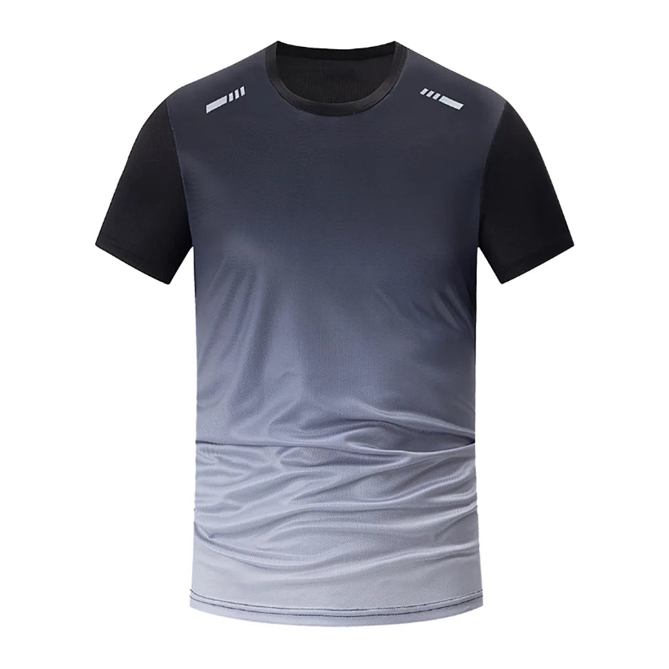 4/1/2 Pack Men's Gradient Quick-drying Sportswear Teenagers Leisure Joker Short-sleeved Multi-size Mixed-color Running Fitness T