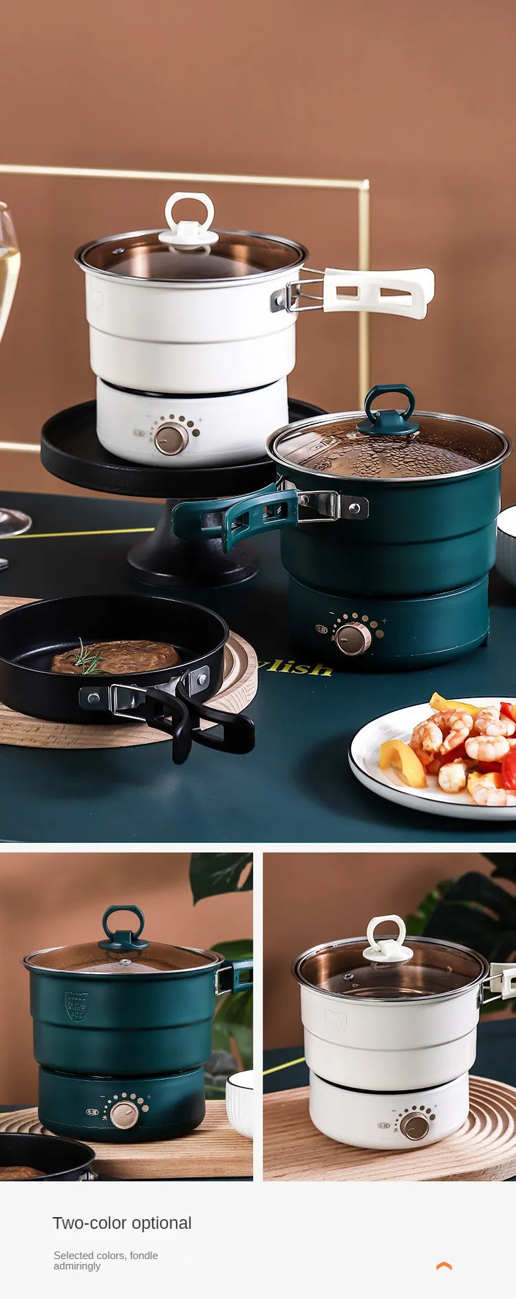 Electric Hot Pot Cooker Baby Porridge Multicooker Stew Heating Eggs Soup Pan Noodles Steamer Rice Cookers Cooking Pot EU Plug
