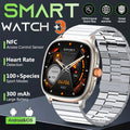 New Smart Watch 1.73" HD Screen NFC Voice Assistant Music Weather Sports Heart Rate High-precision Sensor Waterproof Smart Watch