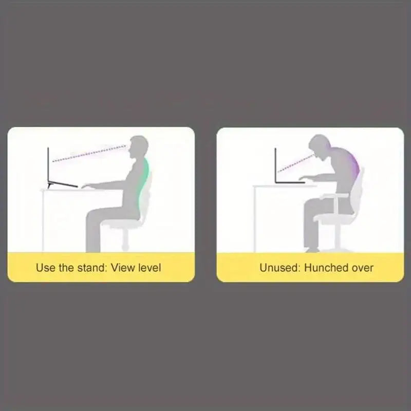 2PCS Mini Laptop Stand for Desk, Keyboard Stands, Portable Laptop Stand Foldable, Sleek Computer Notebook Holder