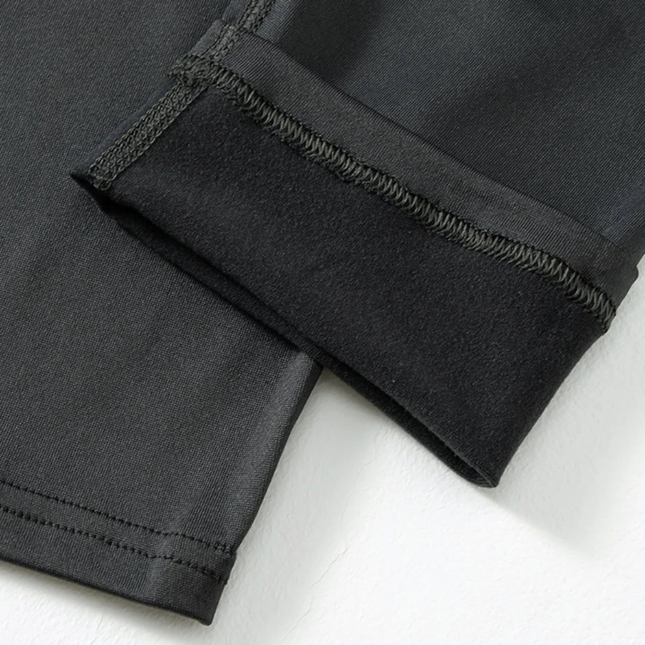 2-piece Autumn And Winter Solid Color Fashionable Casual Base Set Slim Fit Sports Fitness Long Sleeved Pants Warm Underwear Set