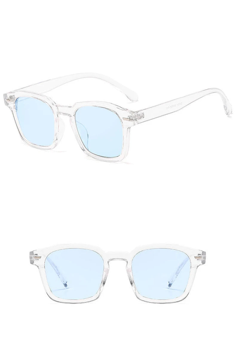 New Unisex Rectangle Vintage Sunglasses 2023 Fashion Design Retro Sun Glasses Female Lady Eyeglass Cat Eye Casual Goggles UV400