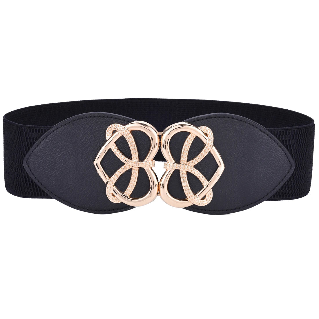 Women Wide Elastic Waist Belt Vintage Stretchy Waistband for Ladies Dresses