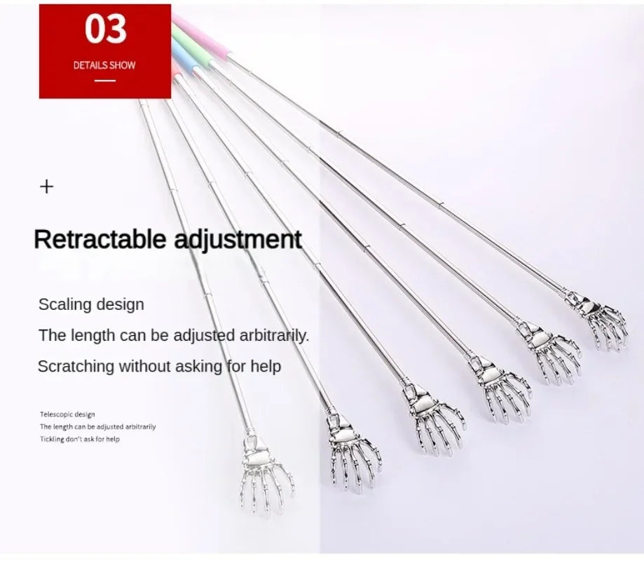 Ghost Hand Stainless Steel Telescopic Scratching Massager Stainless Steel Scratching Scratching Scratcher Ghost Hand Stainless
