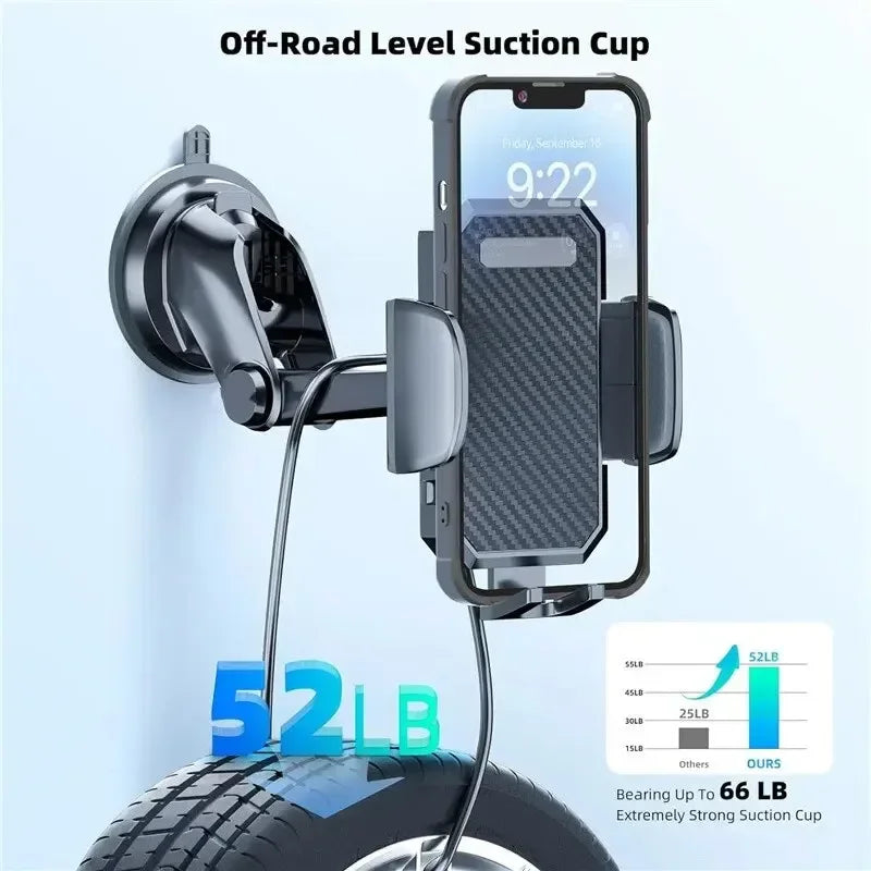 NEW 360° Rotation Car Phone Holder Sucker Mount Cellphone Stand Stable Suction Cup Support in Car Universal Mobilephone Bracket