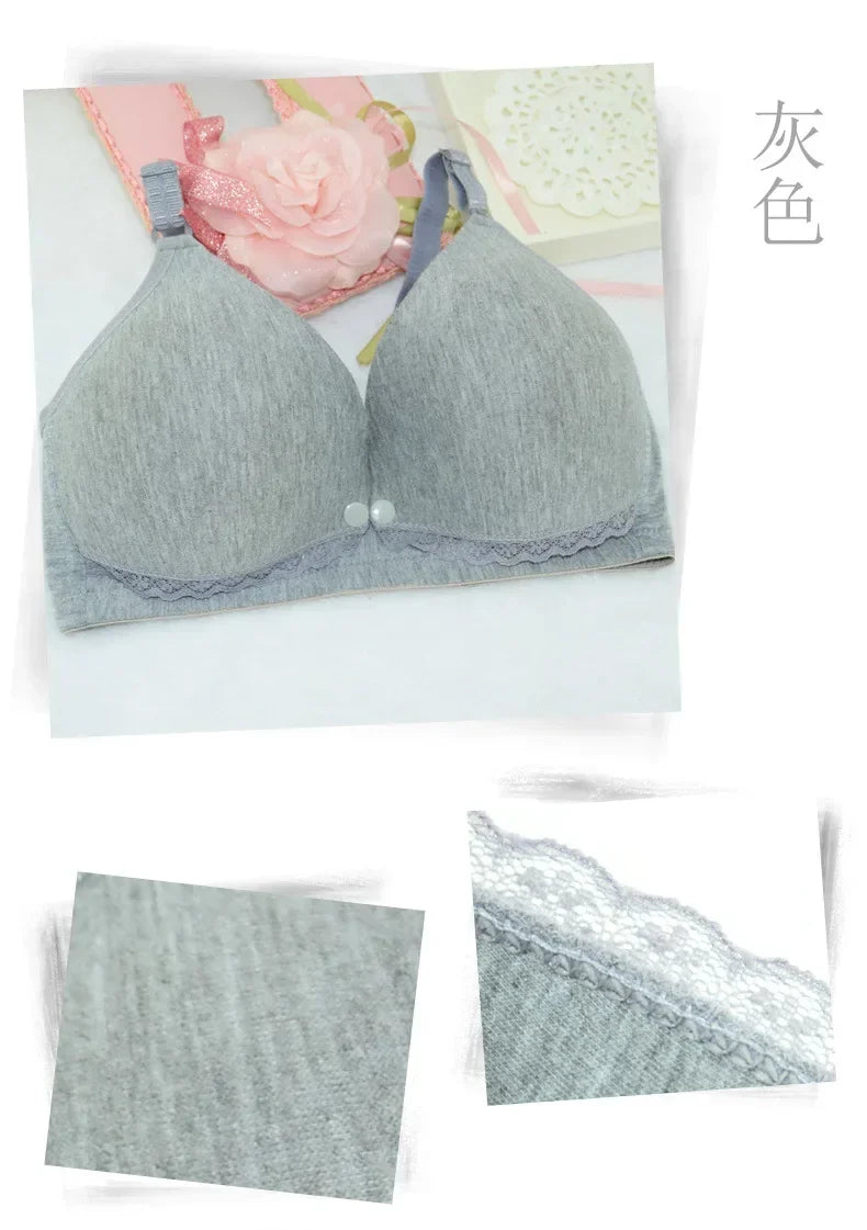 Cotton Maternity Nursing Bras Set Pregnant Breastfeeding Pregnancy Women Underwear Breast Feeding Bra soutien gorge allaitement