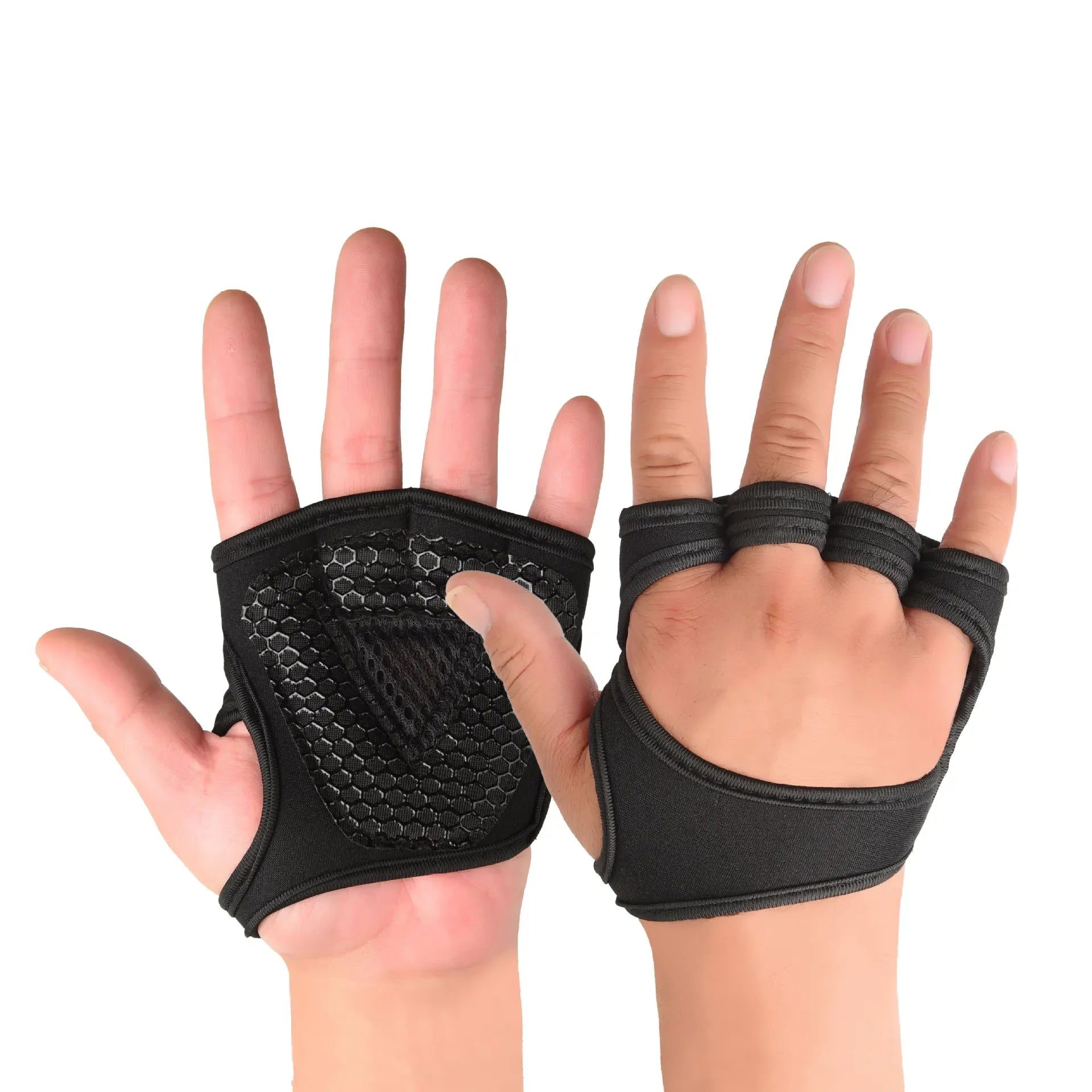 Weightlifting Training Gloves for Men Women Fitness Sports Body Building Gymnastics Gym Hand Wrist Palm Protector Gloves