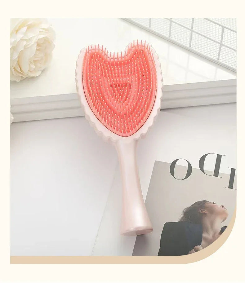 Professional Anti-Knot Comb Mini Angel Hair Smoothing Comb Anti-static Massage Scalp Comb Portable Salon Hairdressing Tool