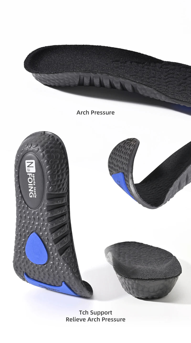 1 Pair Sports Insoles Elastic Running Insole For Shoes Arch Support Insole Absorption Deodorant Breathable Insoles