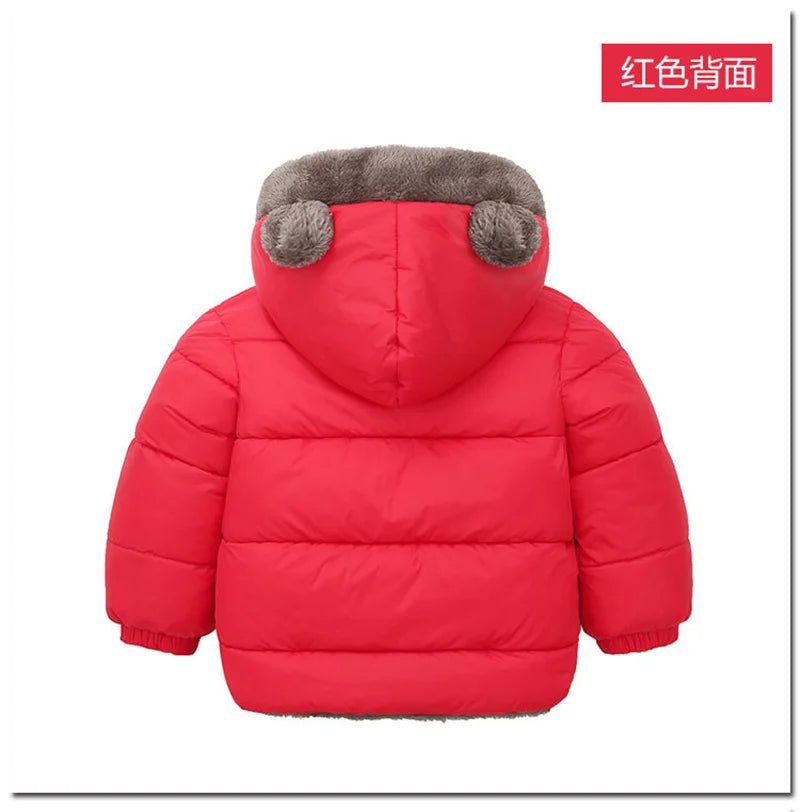 Baby hooded fleece winter jacket for boys & girls