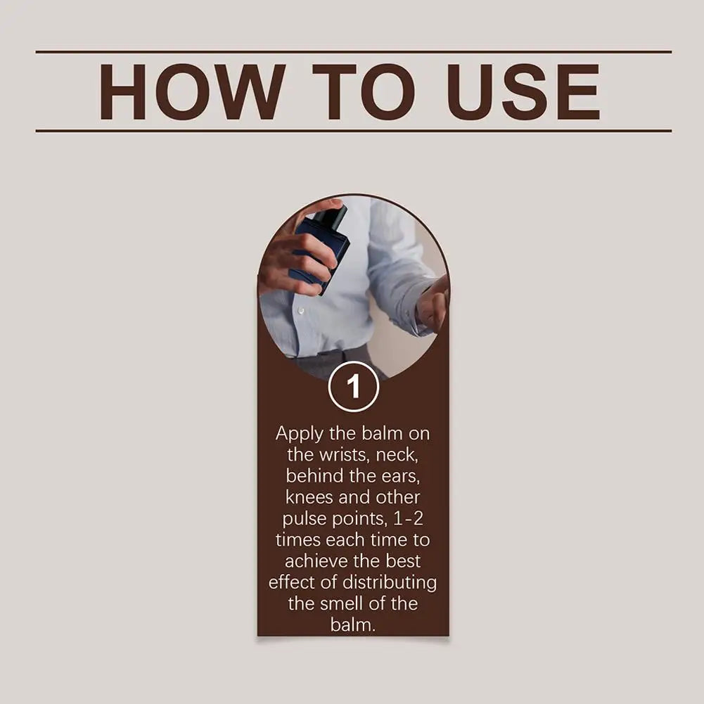 Sandalwood Perfume Balm Long Lasting Body Scent Temptation Flirting Charming Attraction Natural Fragrance Deodorant Solid Stick