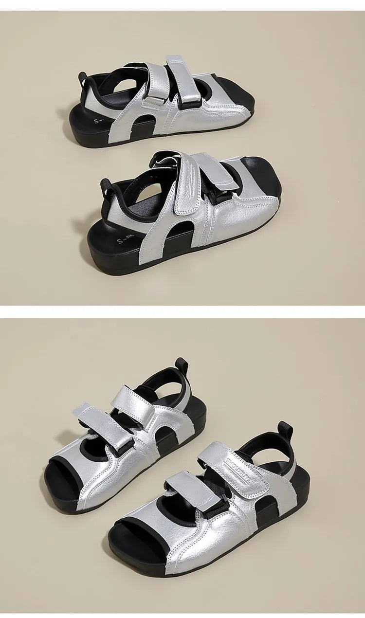 Summer Wedge Sandals for Women 2026 New Fashion Non Slip Beach Shoes Woman Lightweight Casual Platform Plus Size Sandals Women