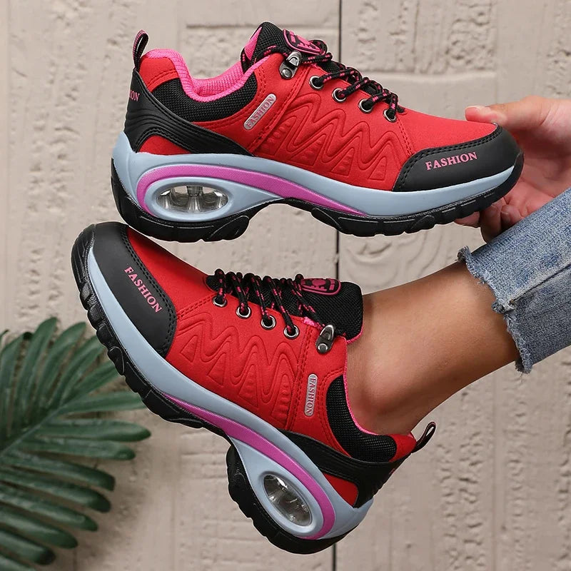 Women's Sports Shoes - Lightweight Comfortable Stylish High-quality Design 2025 Thick Sole  Cushion Walking and Jogging Shoes
