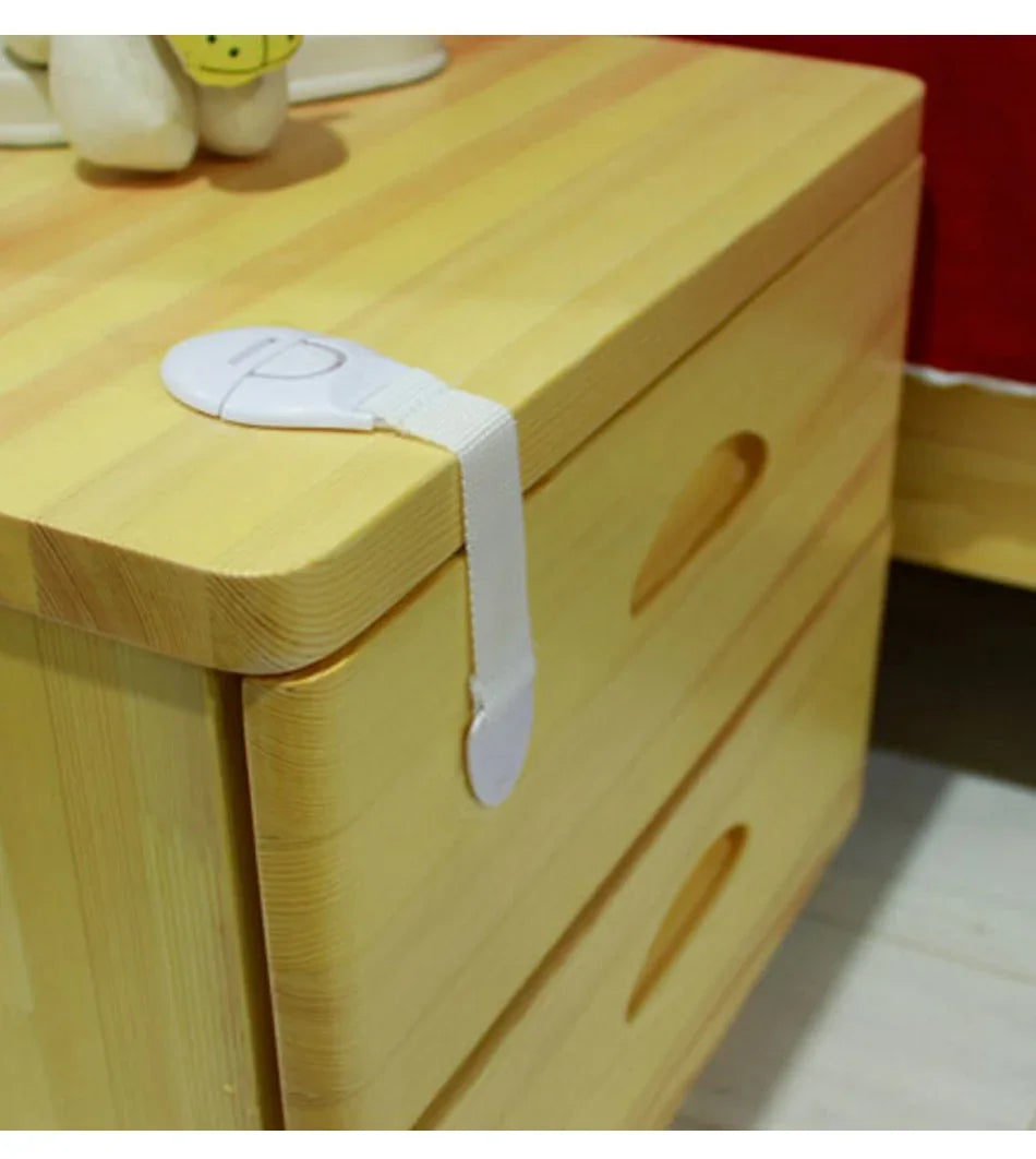 10pcs Child Safety Cabinet Lock Baby Proof Security Protector Drawer Door Cabinet Lock Plastic Protection Kids Safety Door Lock