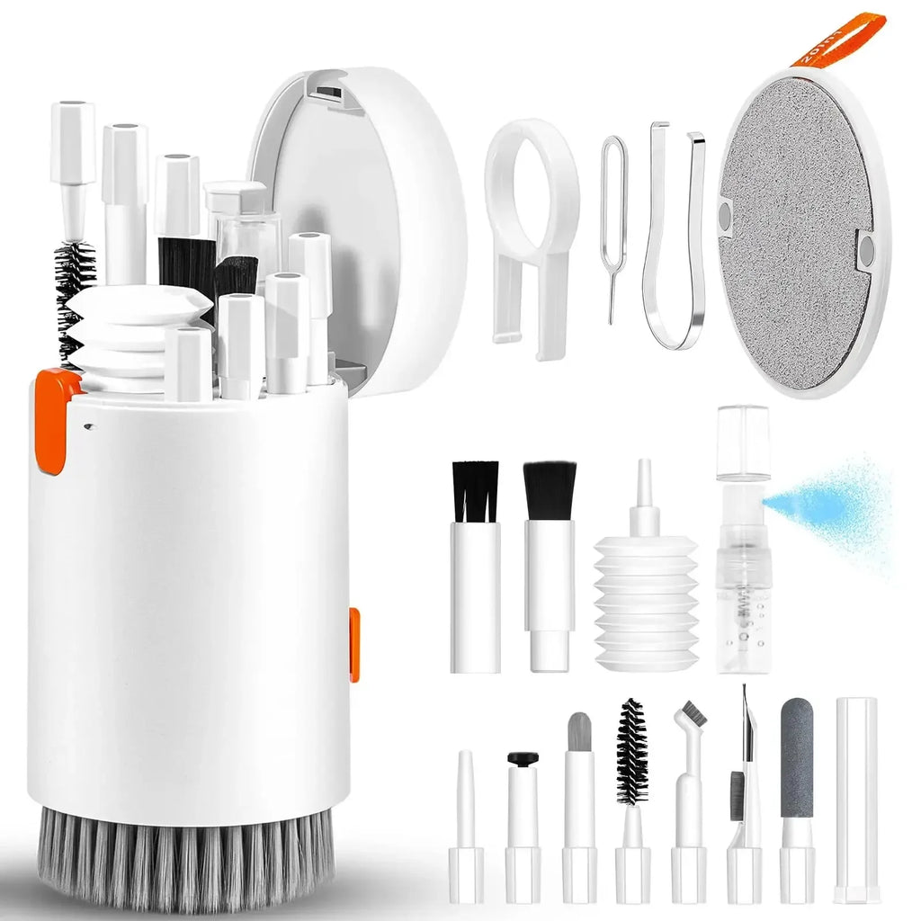 20-in-1 Cleaner Kit Computer Keyboard Brush Earphones Cleaning Pen Screen Cleaning Spray Bottle Cleaning Tools Keycap Puller Set