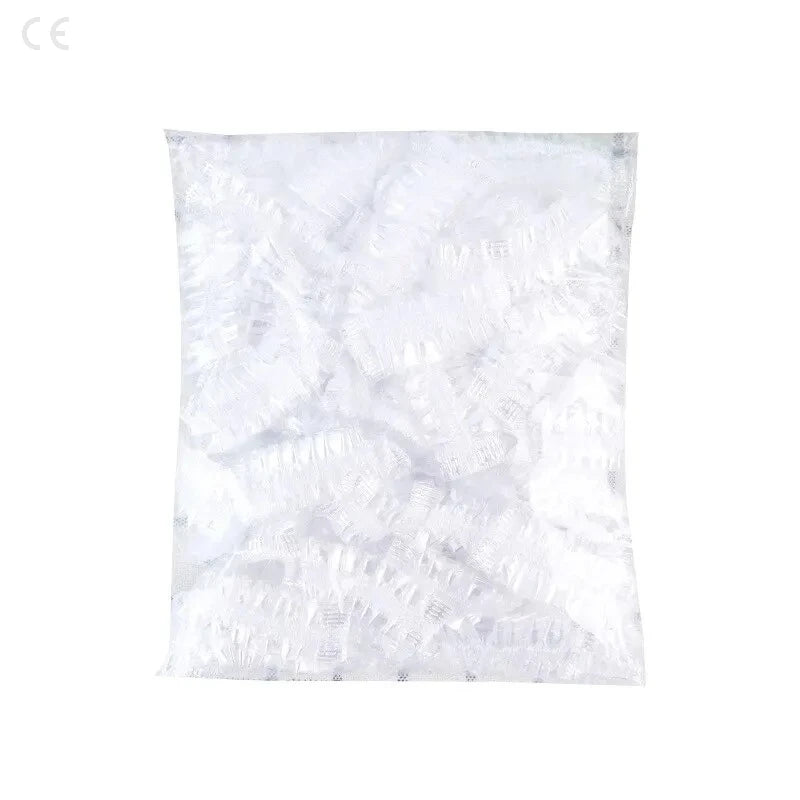 Disposable Hair Earmuff Dye Transparent Elastic Shower Hair Dye Protection Tool Shield Waterproof Earpack Plastic Wrap