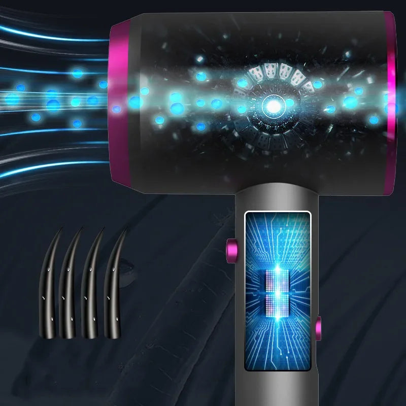 Professional Hair Dryer Negative Ion High Speed Fast Drying Low Noise Constant Temperature Portable Electric Turbine Blower