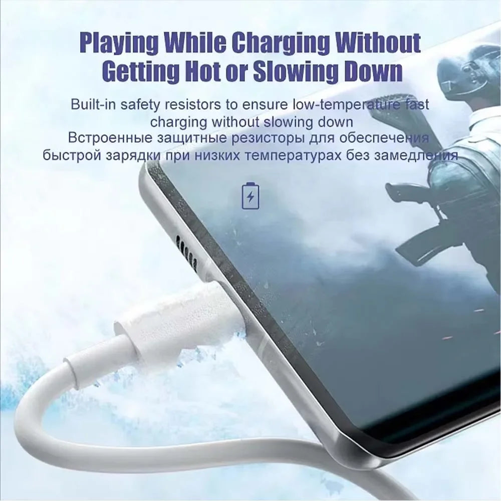 3PCS 100W 6A Super Fast Charger Cable Fast USB Type C Charging Data Cord Quick Charger Cabletype c charger fast charging