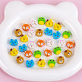 30 capsules/set transparent bag cartoon fruit animal love mini eraser cross-border June 1 Christmas gifts prizes stationery