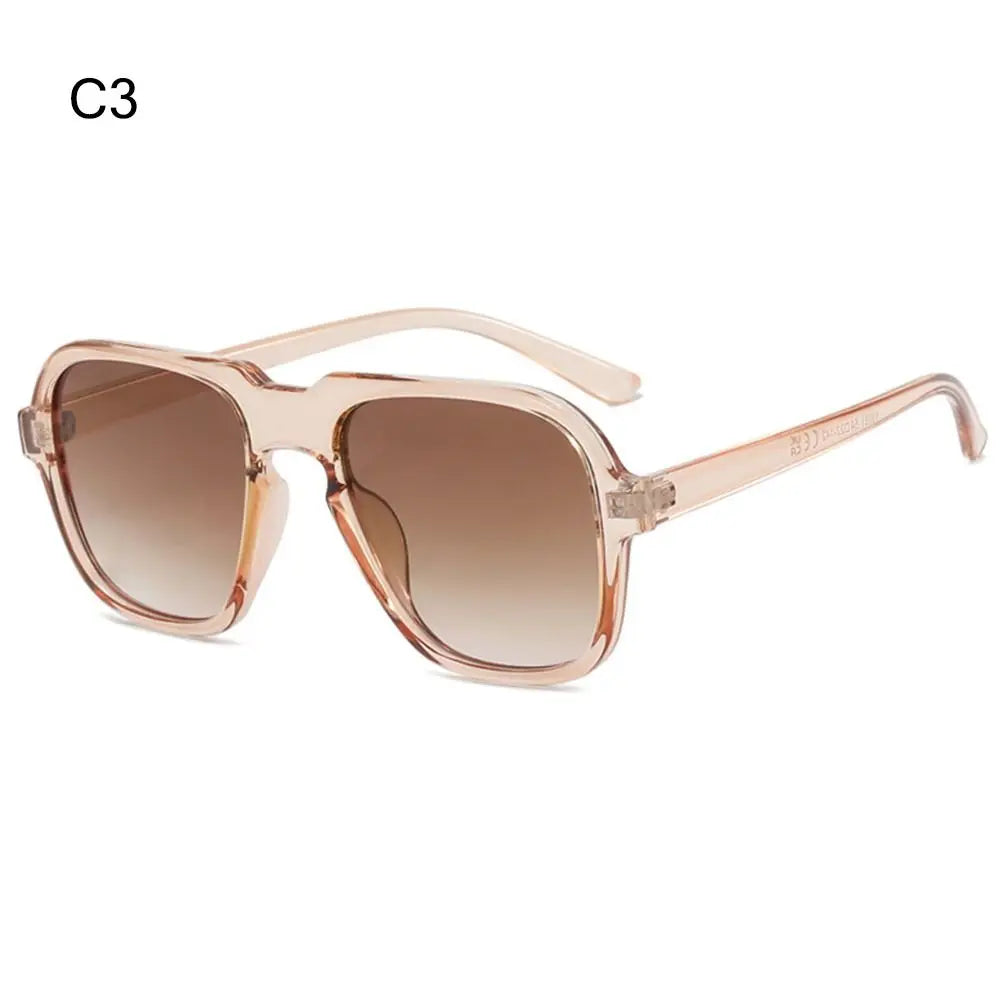 Beach Sunnies Sun Glasses Vintage Sunglasses For Women and Men Clear Ocean Gradient Lens Retro Shades Eyewear Summer Accessory