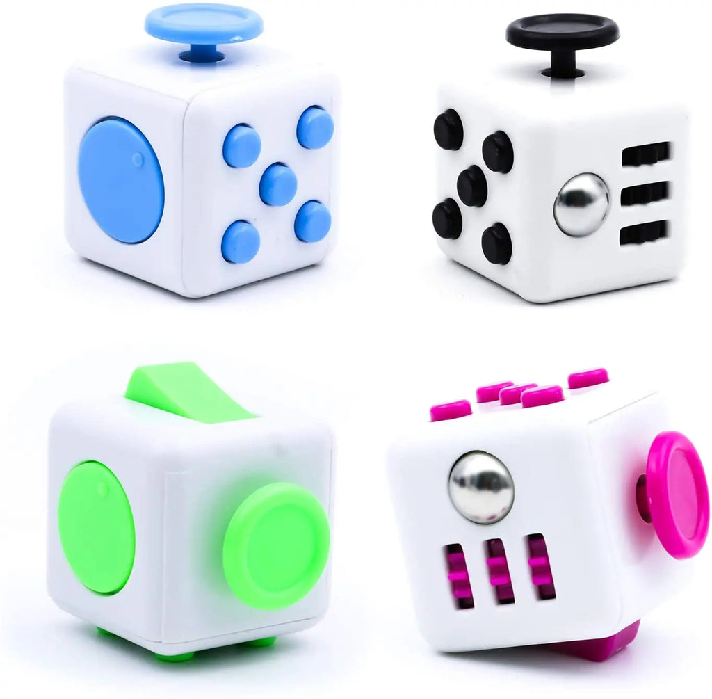 Fidget Stress Relief Dice Colorful Anti-Stress Fingertip Toys for Autism & Anxiety Relief
