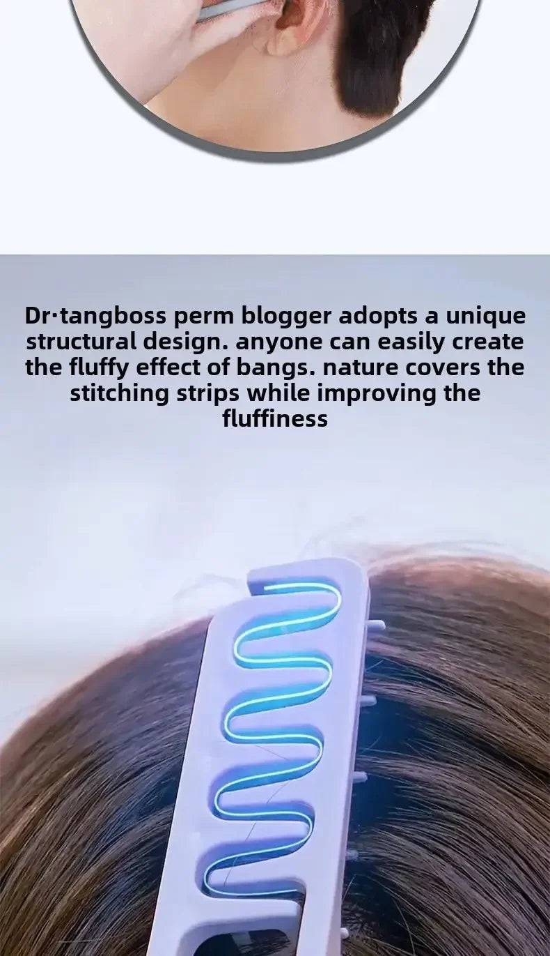 Volumizing Wide-Tooth Hair Styling Comb for Men, ABS Plastic with Textured Grip, Ideal for All Hair Types, Perfect for Home Use