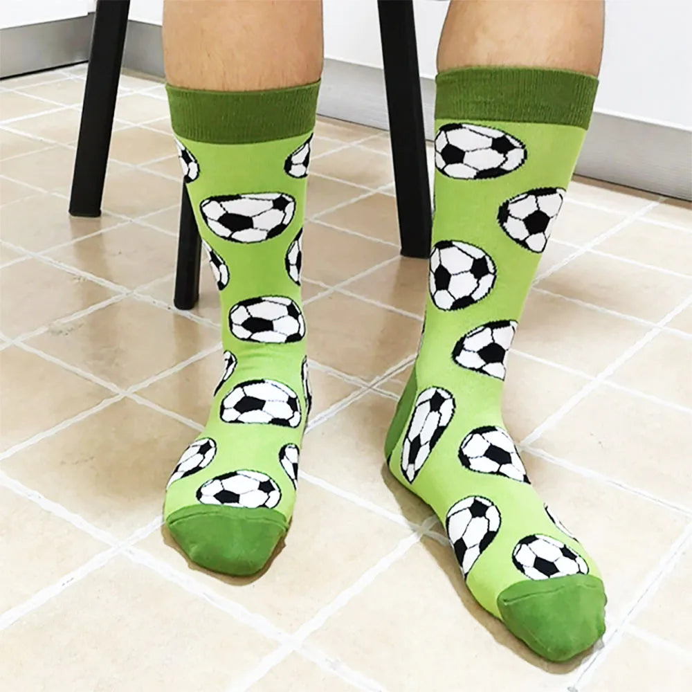 5 Pairs New High Quality Combed Cotton Men Socks Women Happy Fashion Novelty Skateboard Crew Casual Funny Socks for Men