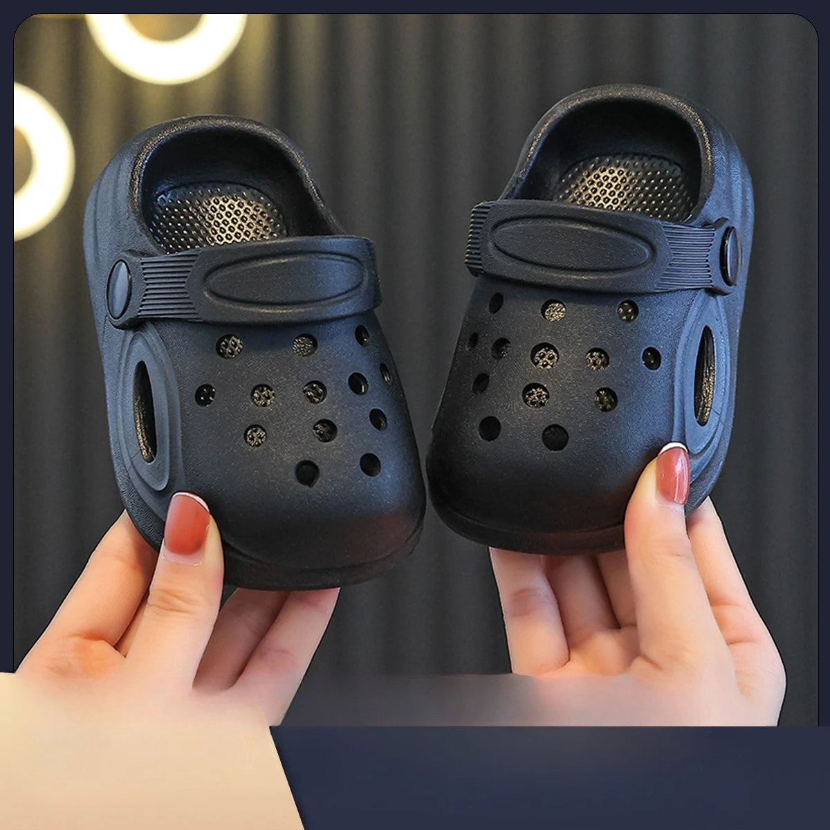 2026 Kids Sandals Hole Children's Shoes Slippers Soft Anti-Skid Simple DIY Design Hole Baby Shoes Sandy Beach For Boys Girls
