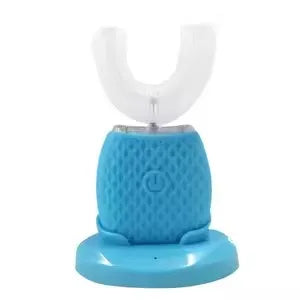 Professional Protable Electric Toothbrush Adult Automatic Rechargeable Hands Free 360 Cleaning U Shape Toothbrush