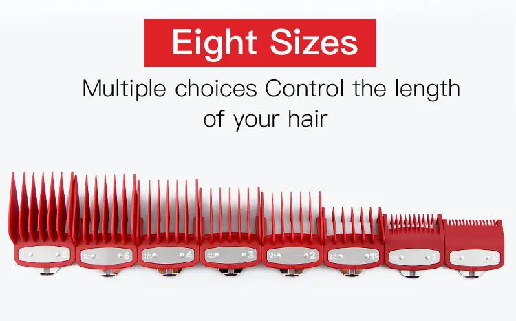 8pcs/set Professional Barber Hair Clipper Guide Combs For Wahl Trimmer Attachment Hair Cutting Limited Comb Salon Haircut Tools