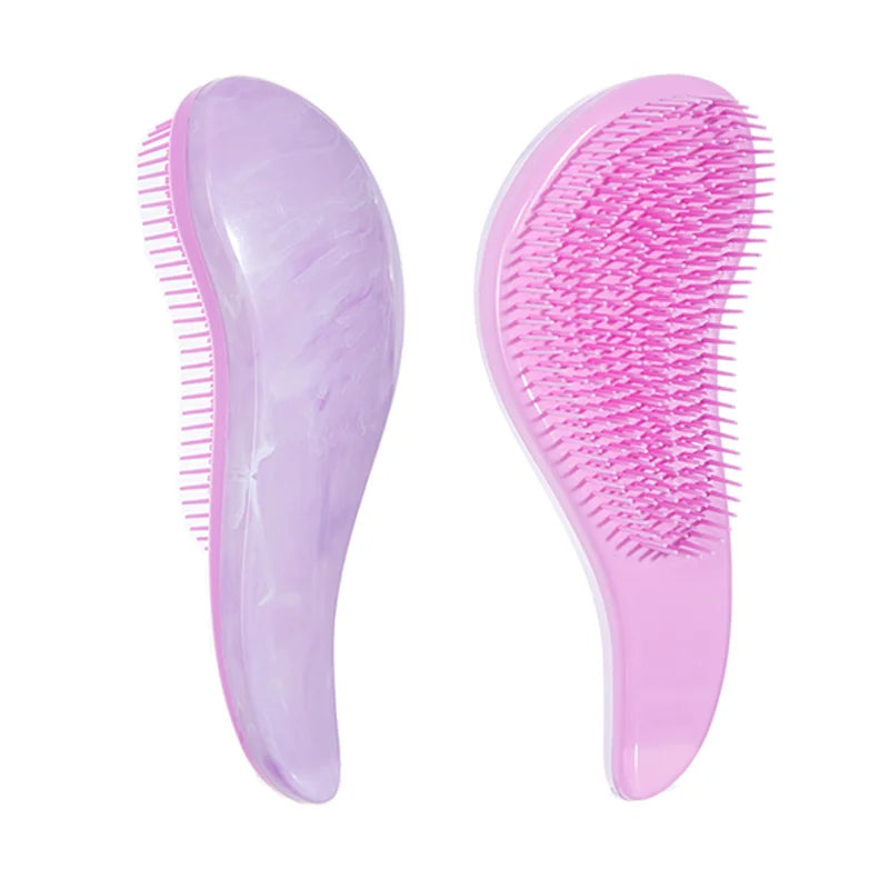 1pcs Magic Detangling Hairbrush Soft Wheat Straw Scalp Massage Comb Anti-static Gentle Grooming Brush Salon Hair Styling Brush