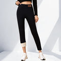 Winter Women Leggings Fleece Lined Velvet Keep Warm Pants High Waist Leggings Women Solid Comfortable Stretchy Thermal Plus Size