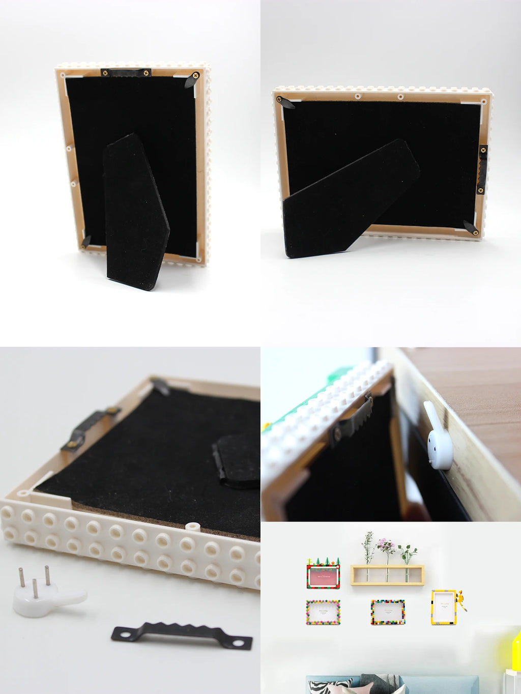 DIY Clourful Building Blocks Photo Frame For Home Decoration Creative Family Activity& Educational Gift