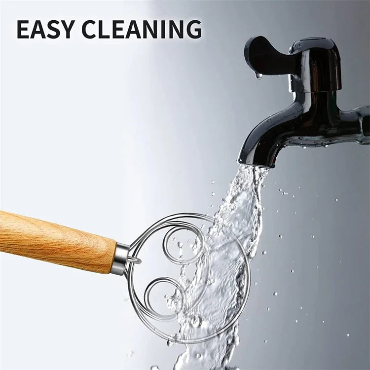 Danish Egg Beater Baking Accessories and Tools Hand Mixer For Kitchen Dutch Bread Dough Pastry Pastry Bakeware Dining Bar Home