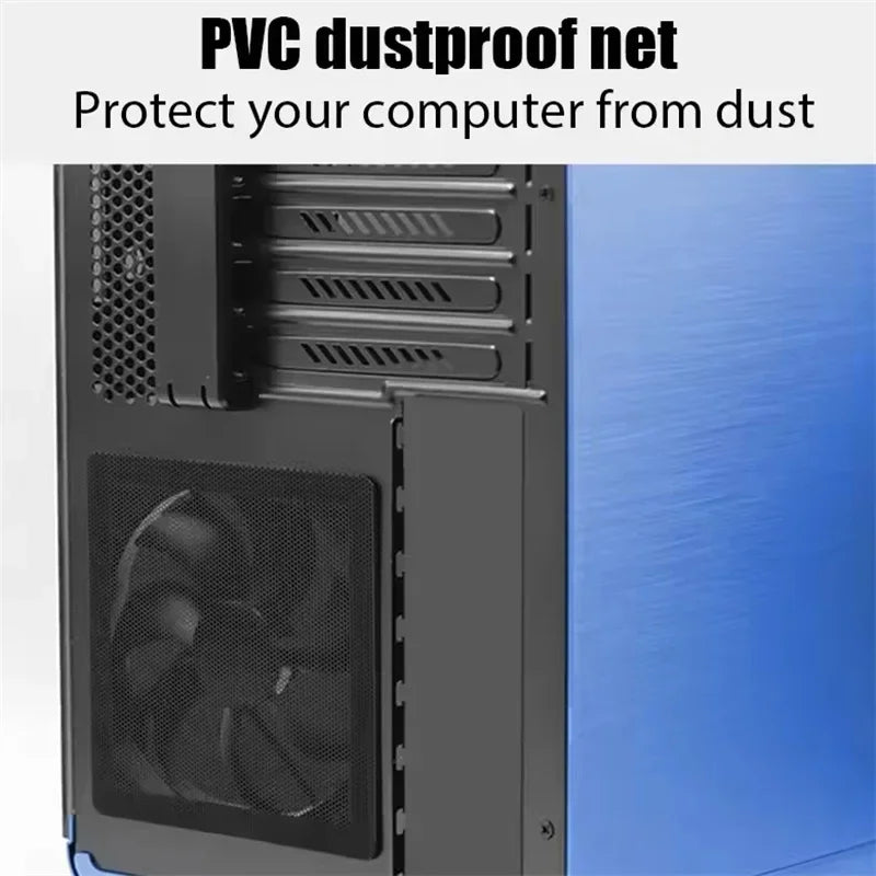 1M PC Chassis Cooling Dust Mesh PVC Net Guard Fan Cover Dust Filter Network Net Case Dustproof Net Cover for Computer