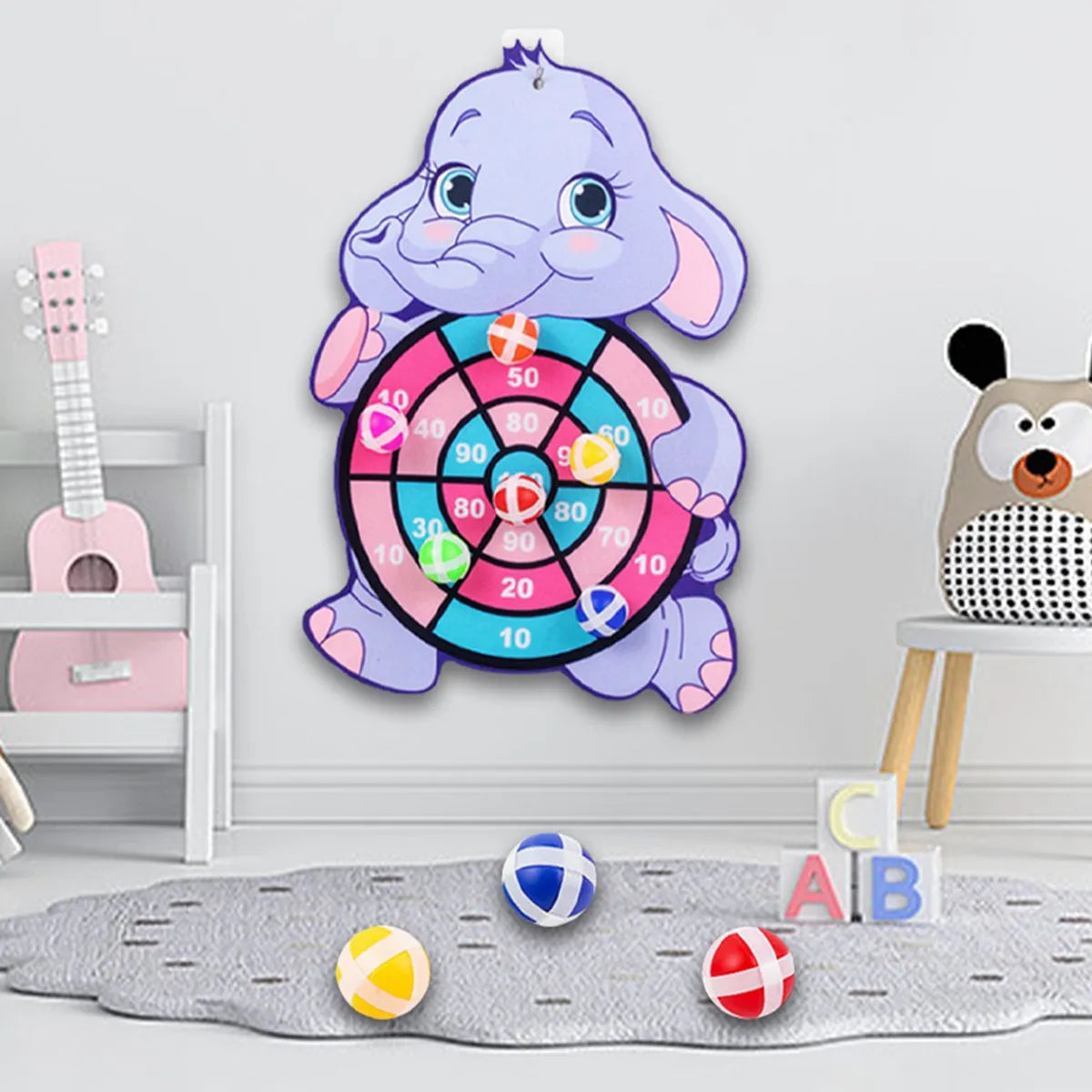 Jungle Animal Dart Plate Board Panda Safari Birthday Party Favors Kids Baby Shower Party Decoration Guest Children Toys Gifts