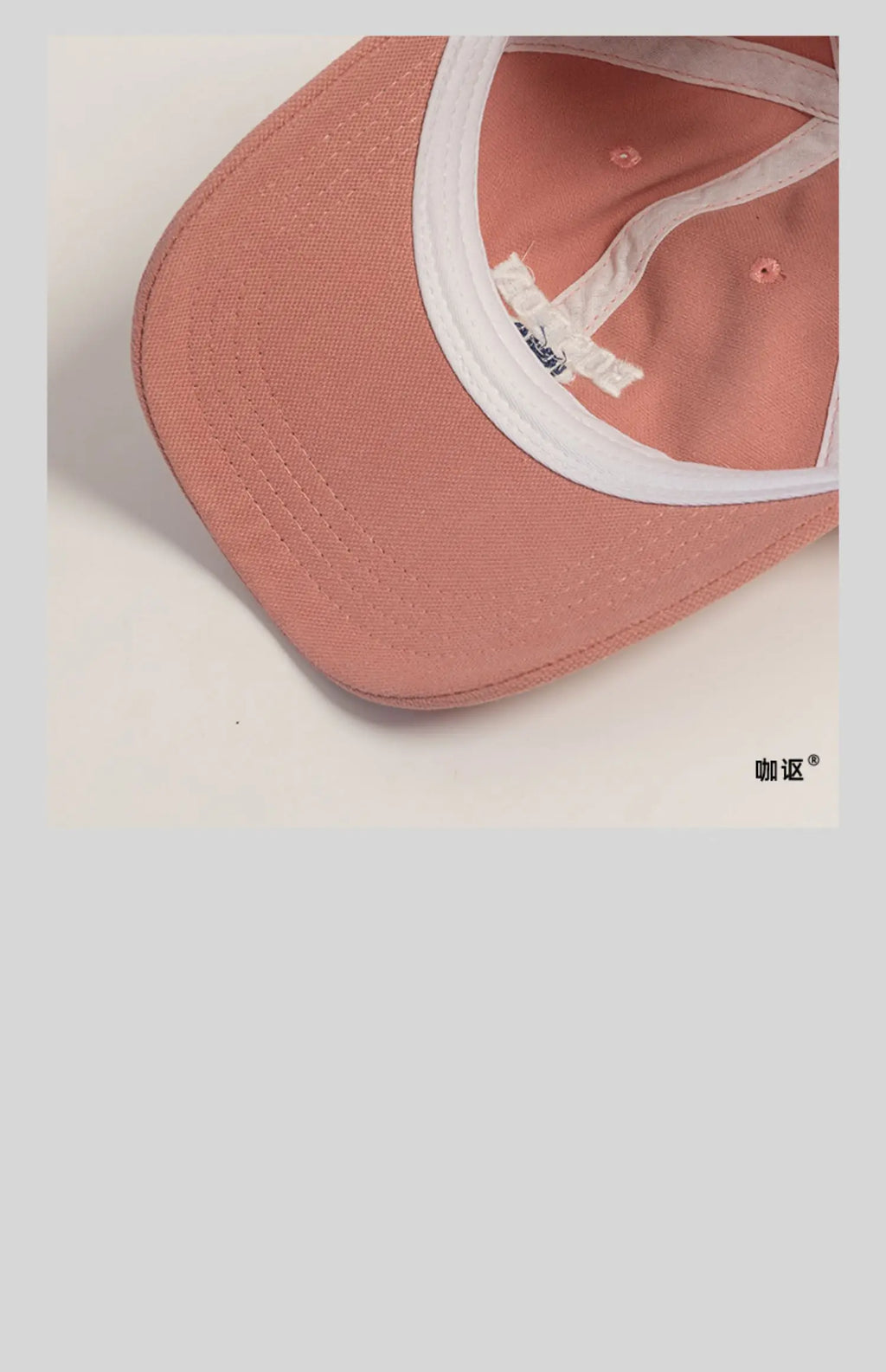 Hat Female Pink Ins Embroidered Peaked Cap Korean Style Versatile Curved Brim Trendy Men's Baseball Cap Spring and Autumn
