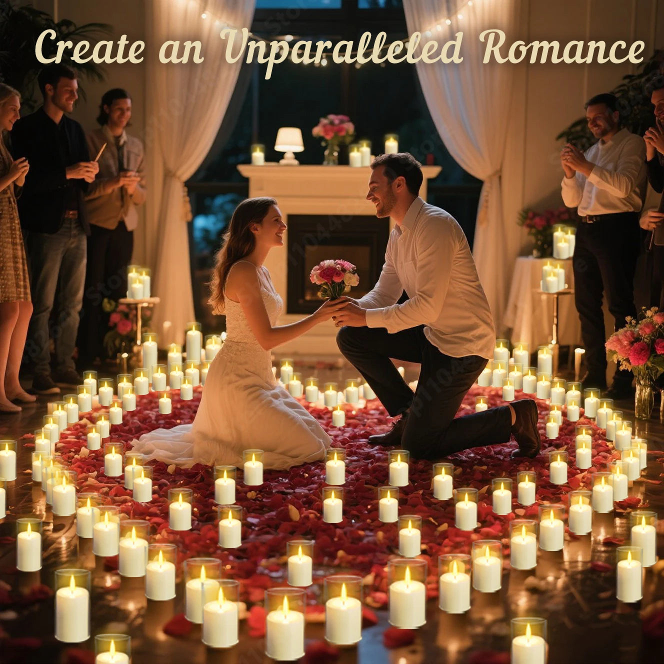 10-240Pcs LED Pillar Candles Wedding Flameless Candle with Battery Powered Flickering Candle Concert Birthday Party Table Decor