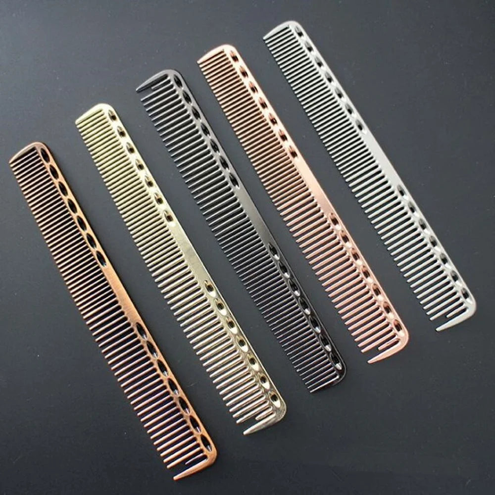 Space Aluminuml Hair Comb Pro Hairdressing Combs Расческа Для Волос Hair Cutting Dying Hair Brush Barber Tools Salon Accessaries