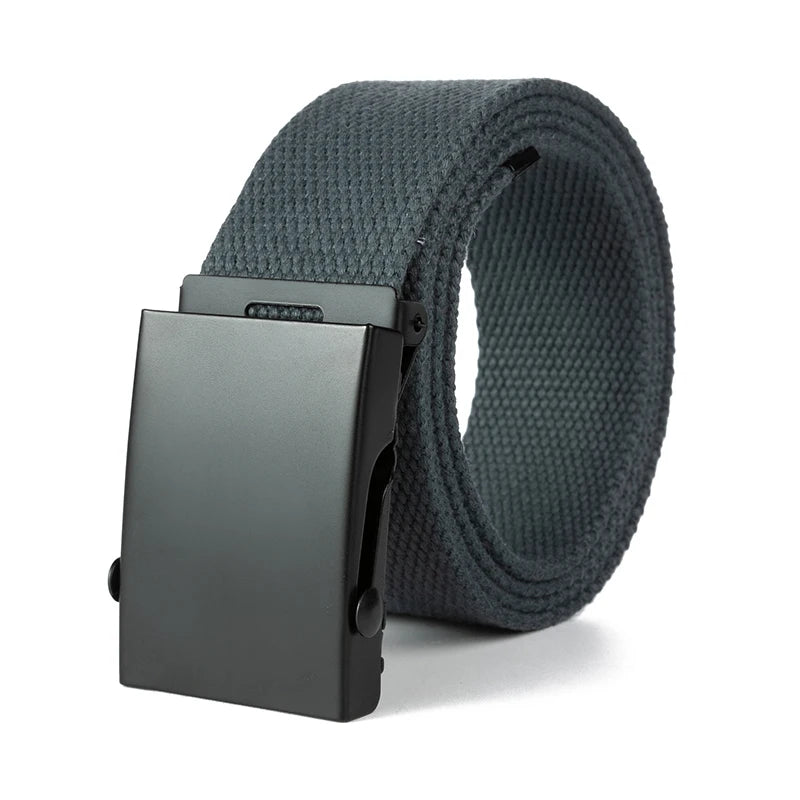 New Men Belt New Fashion Unisex Waist Belt Jeans Male Casual Luxury Canvas 3.8cm Webbing Waistband Ceinture Femme