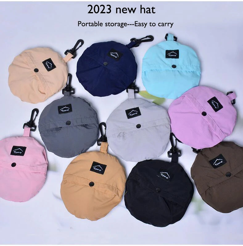 Panama Men And Women Spring Summer Waterproof Bucket Hat Fishing Mountaineering Sunshade Bucket Hat Outdoor Sports Fashion Cap